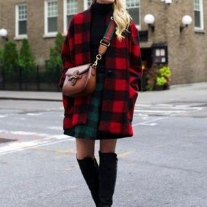 ISABEL MARANT ETOILE PLAID WOOL COAT